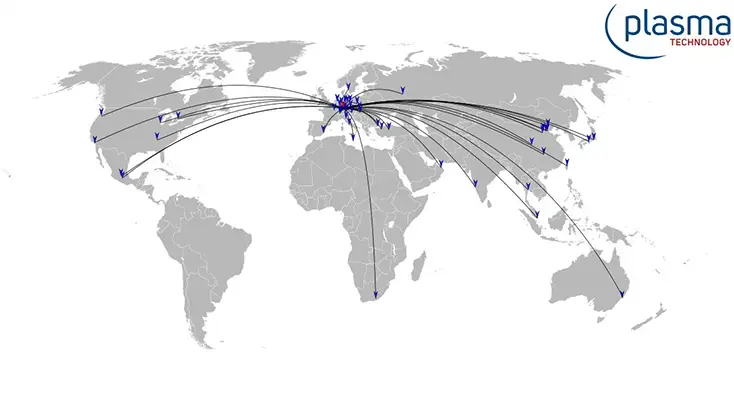 Plasmaanlagen weltweit